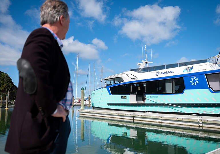 An electric first on Wellington Harbour EECA