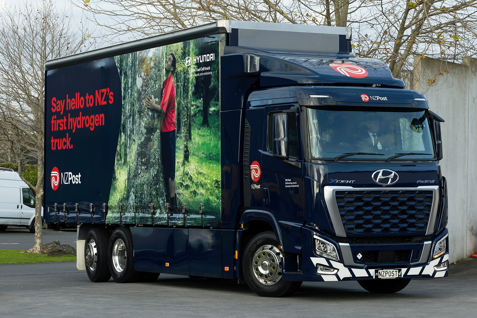 New Zealand’s first hydrogen-powered truck. 